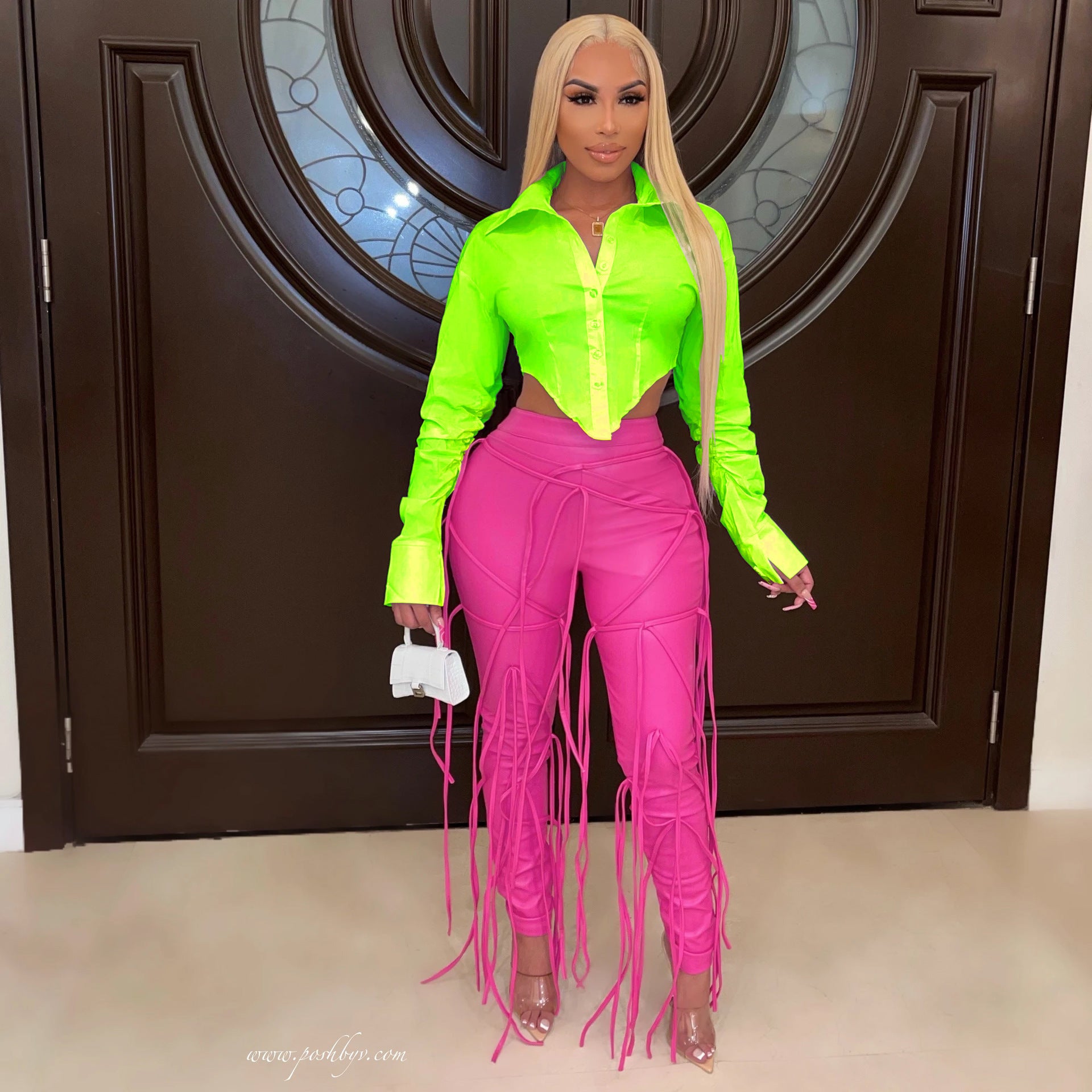 Sexy Solid Color Slim Fit Long Sleeve Shirt