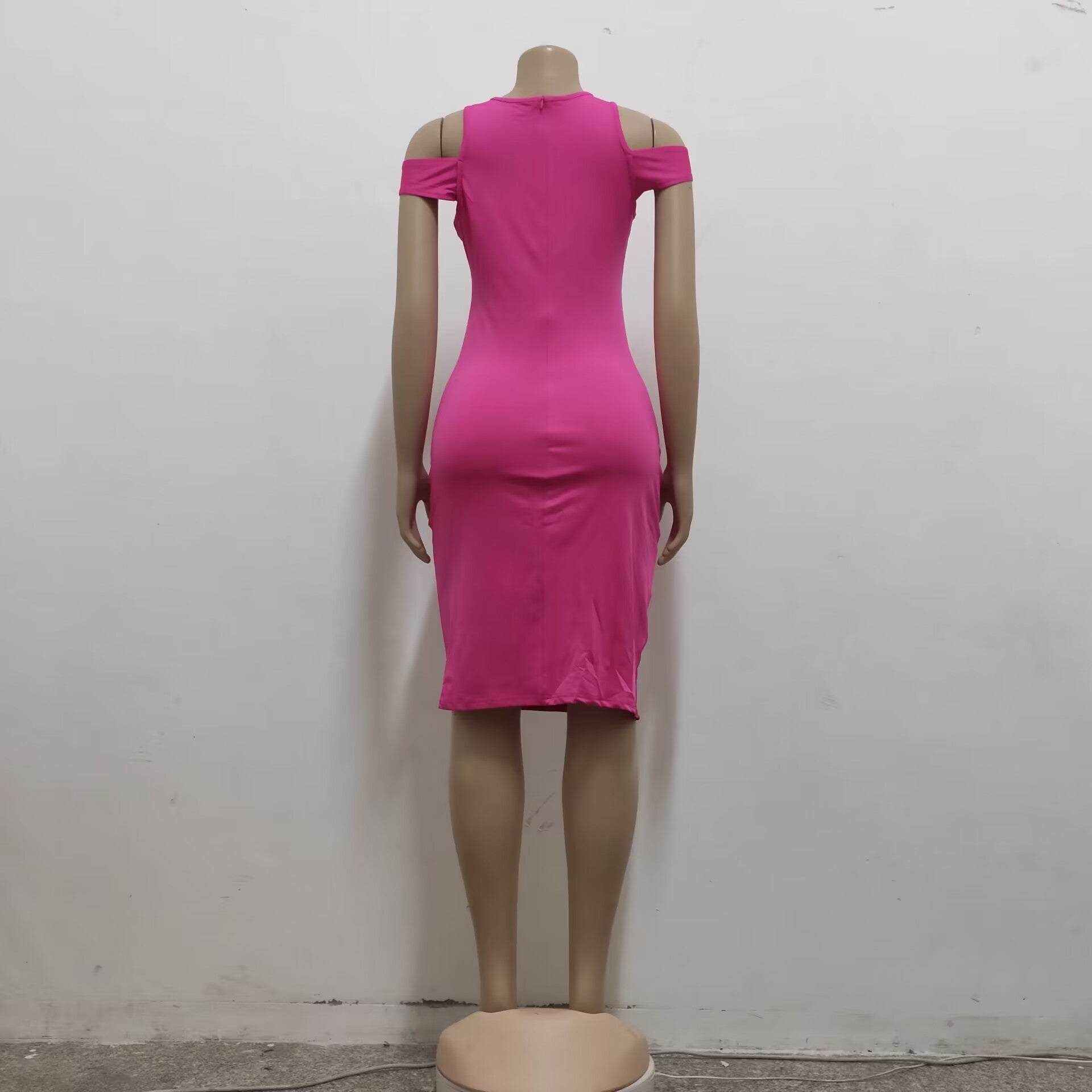 Women Sexy Solid Lace Dress 14