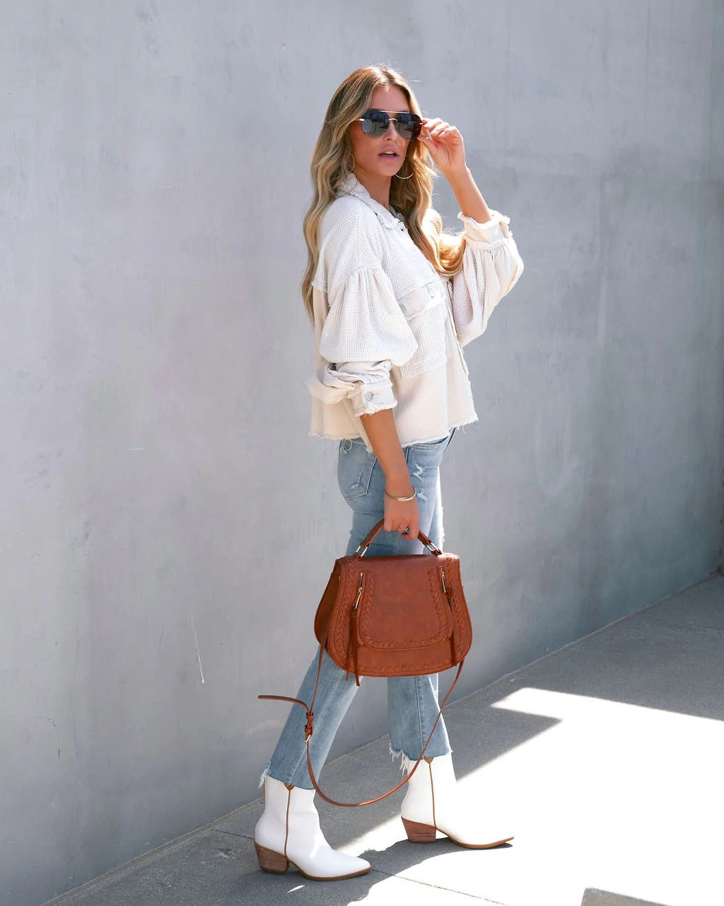 Autumn Winter Waffle Patchwork Casual Fashion Jacket 11