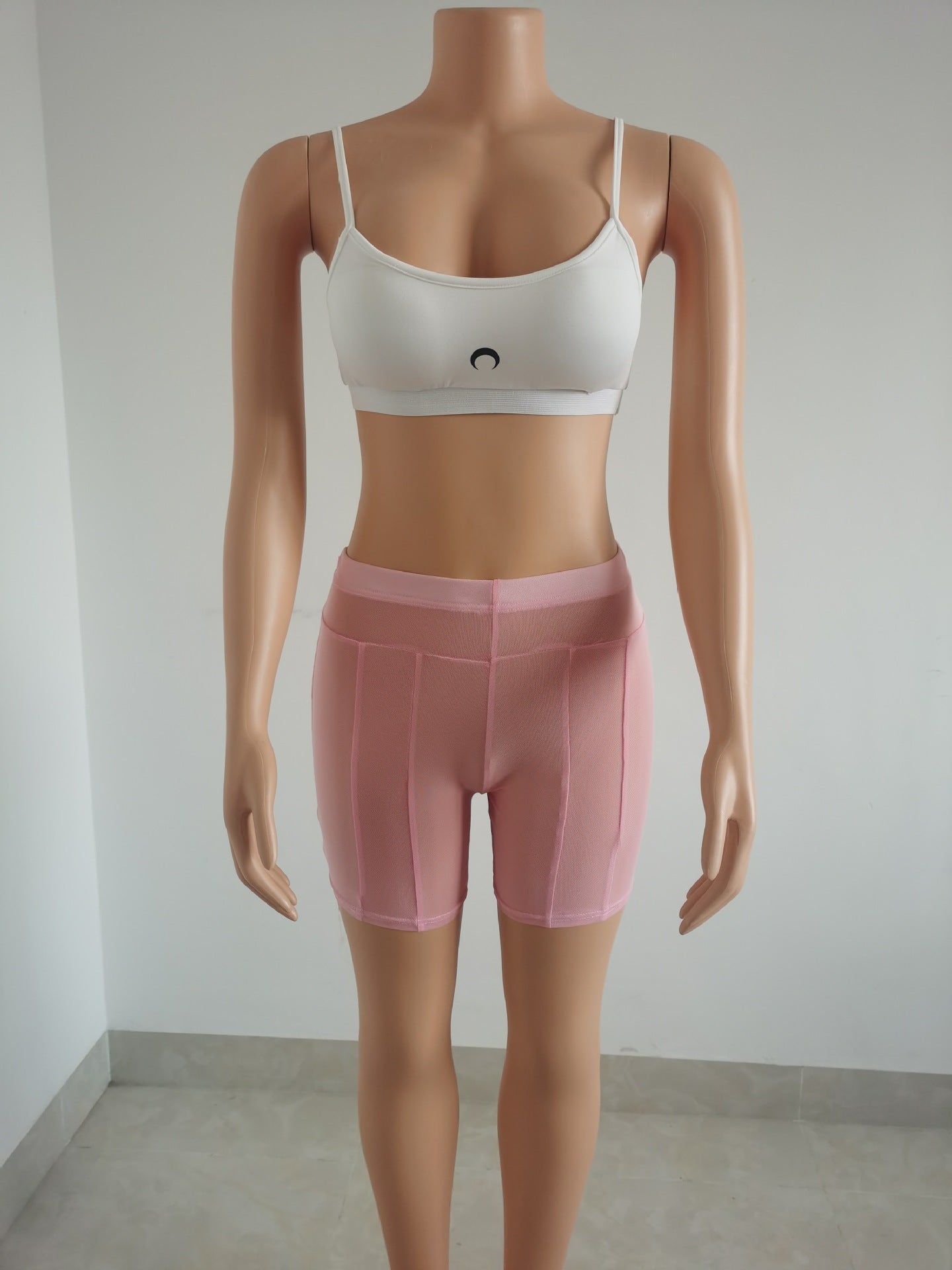 Women Summer Sexy See-Through Mesh Shorts 30