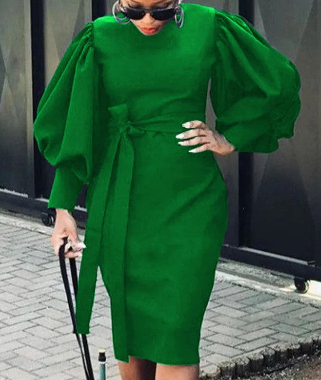 Casual Chic Career Slim Bodycon Professional Office OL Long Dress 9