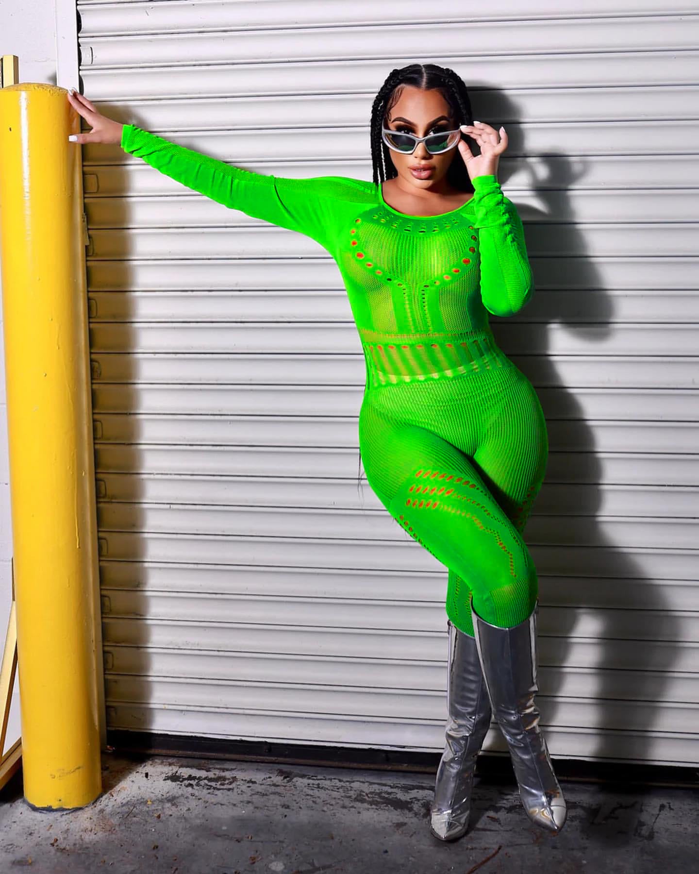 Women Sexy Hollow Mesh Lace Jumpsuit Sexy Lingerie 7