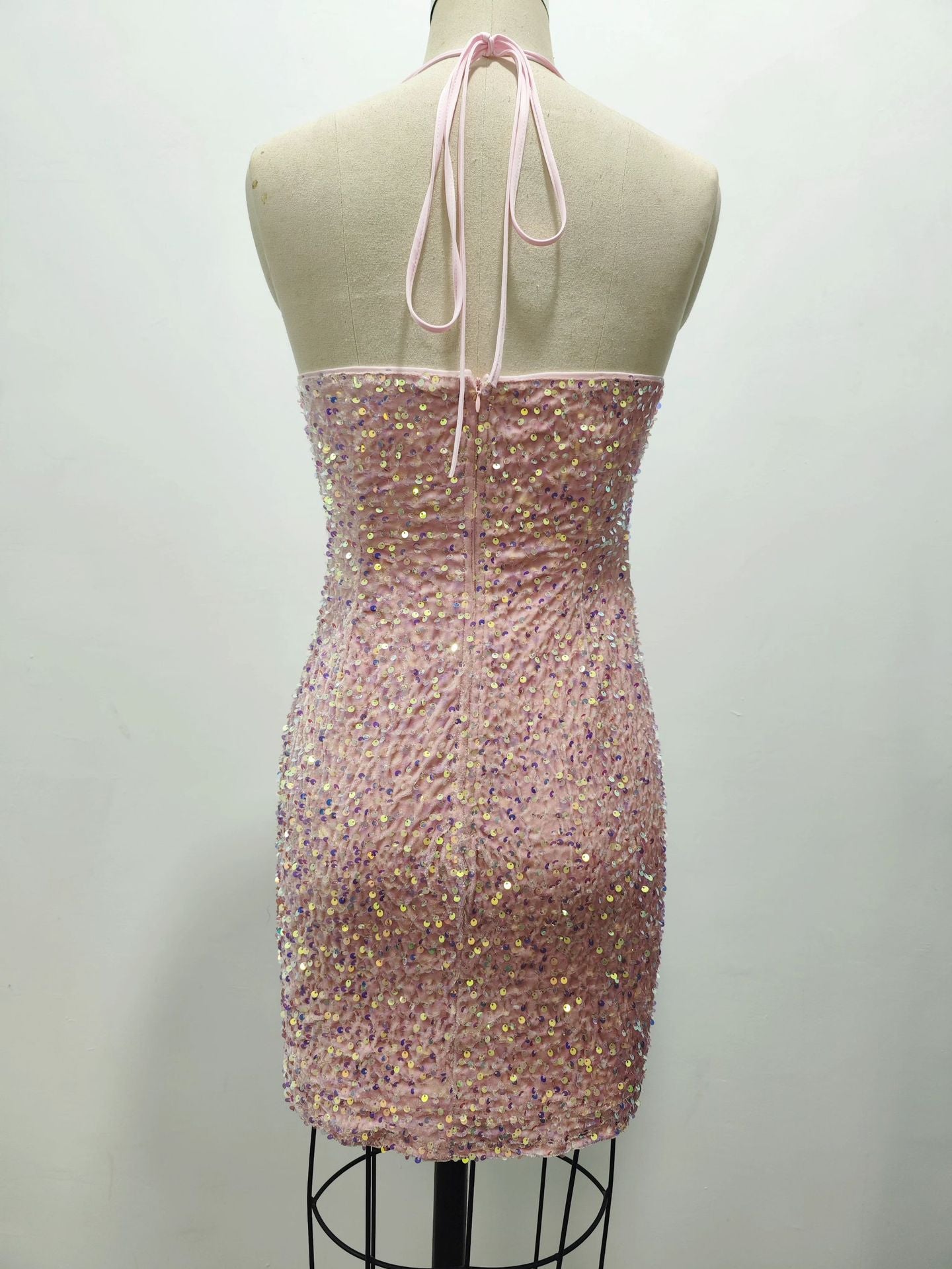 Summer Halter Sequin Sexy Party Dress 7