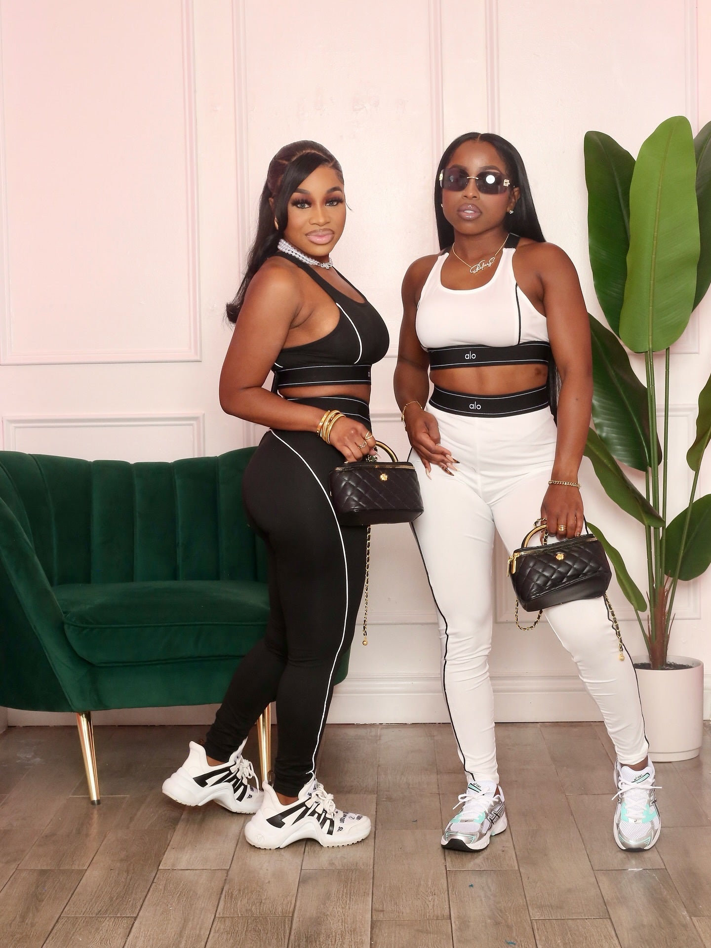 Women Sleeveless Athletic Tank Top and Pant Two-Piece Set for Fitness and Yoga 12