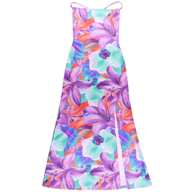 Women's summer sexy sleeveless printed dress 8