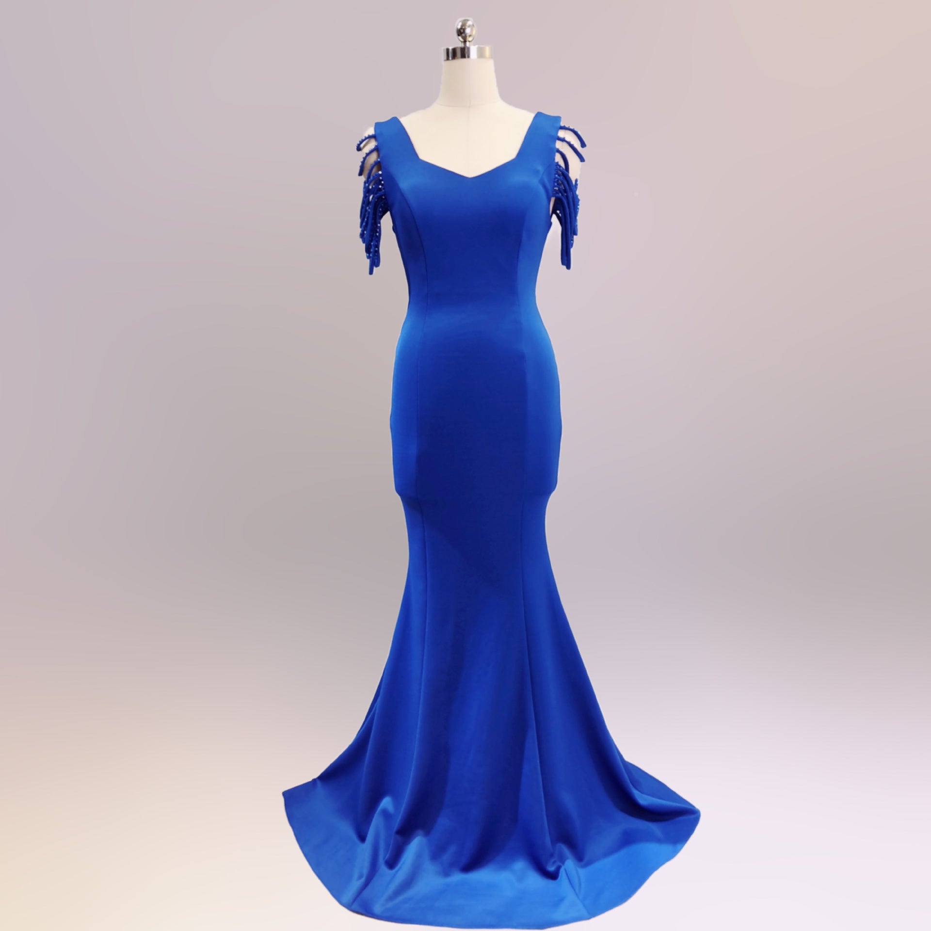 sexy fishtail dress bride wedding toast clothing 33