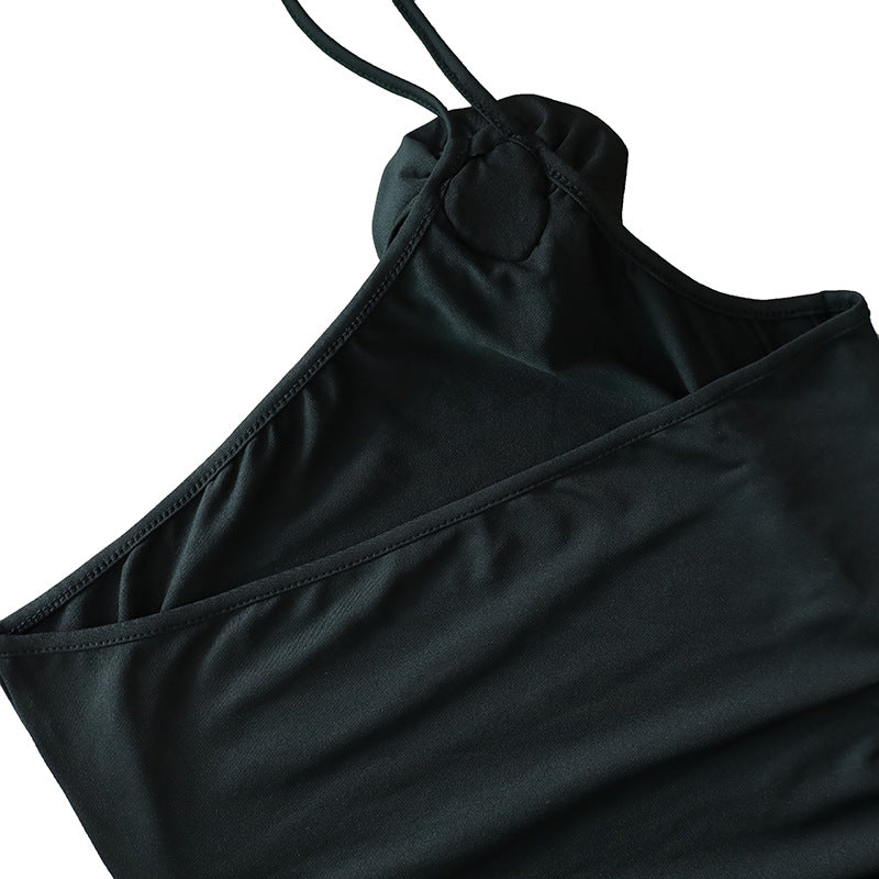 Summer Women Sexy Halter Neck Lace-up Bodycon Dress 10