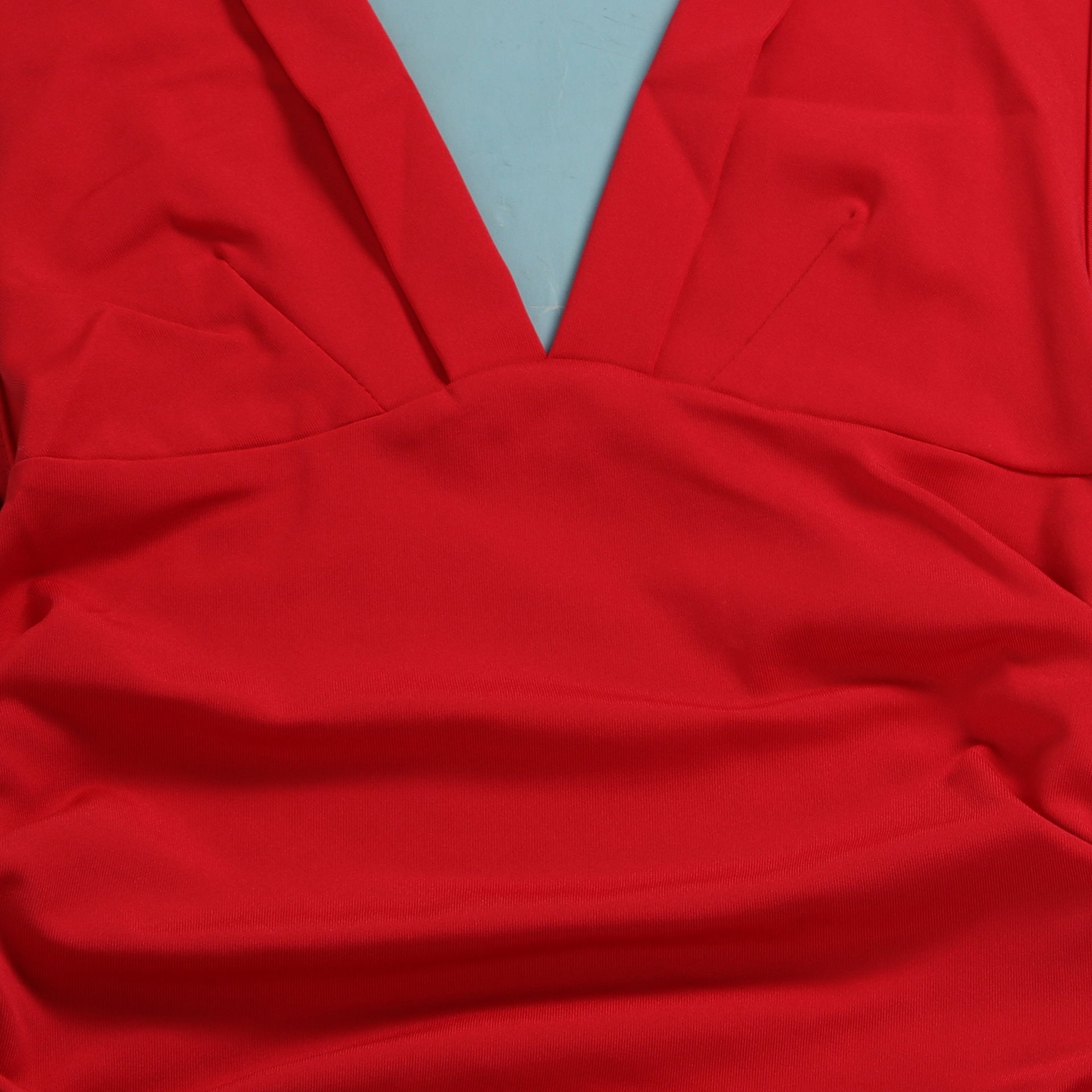 Sexy slim deep V neck sleeveless nightclub dress 34