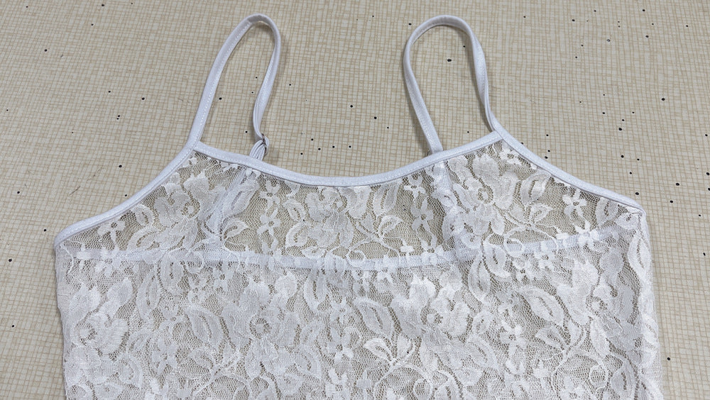 Women Spring/Summer Lace See-Through Sexy Strap Dress 9