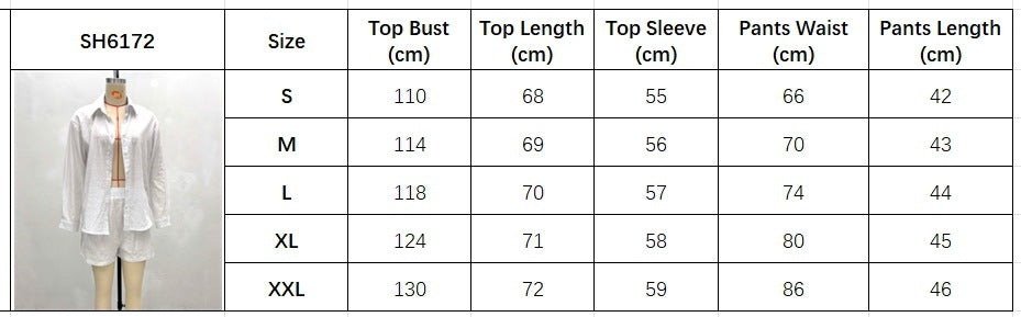 Africa Plus-Size Casual Solid Color Shirt and Shorts Two-Piece Set 12