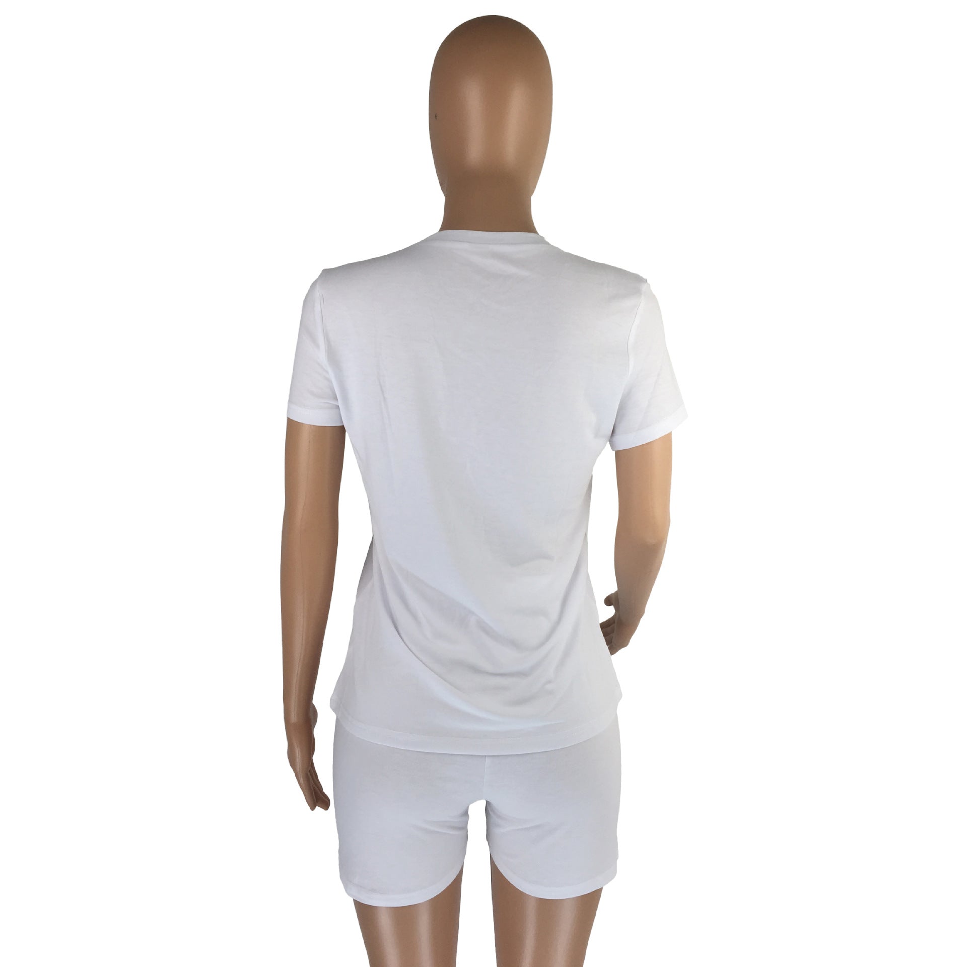 Women Casual Print Top + Shorts Two-Piece Set 18