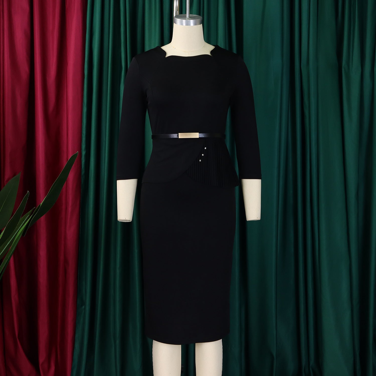 Women's Fashion Ol Chic Elegant Bodycon African Dress 15