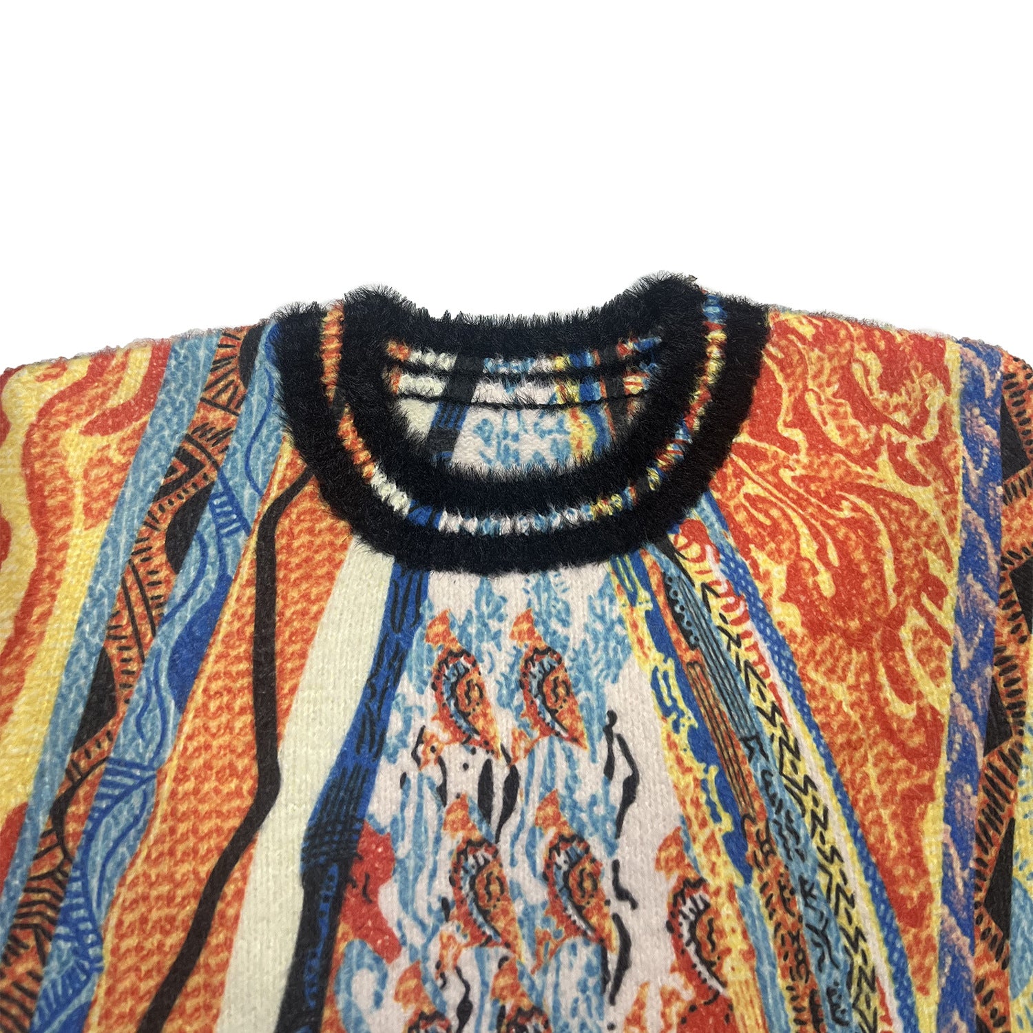 Fashionable African print sweater dress round neck long sleeve casual dress women's clothing 5