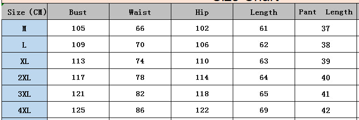 Spring Hip-Hop Street Style Women's Casual Plus-Size Two Piece Shorts Set 7