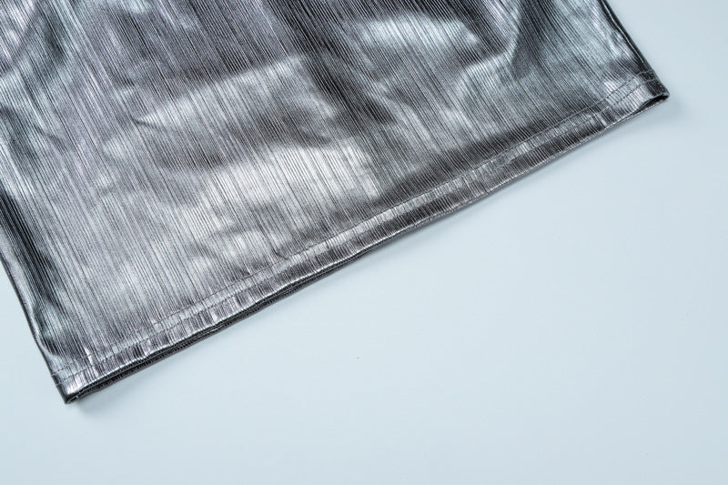 Women Autumn and Winter Half Turtle Collar Sleeveless Zipper Sexy Bodycon Dress 15