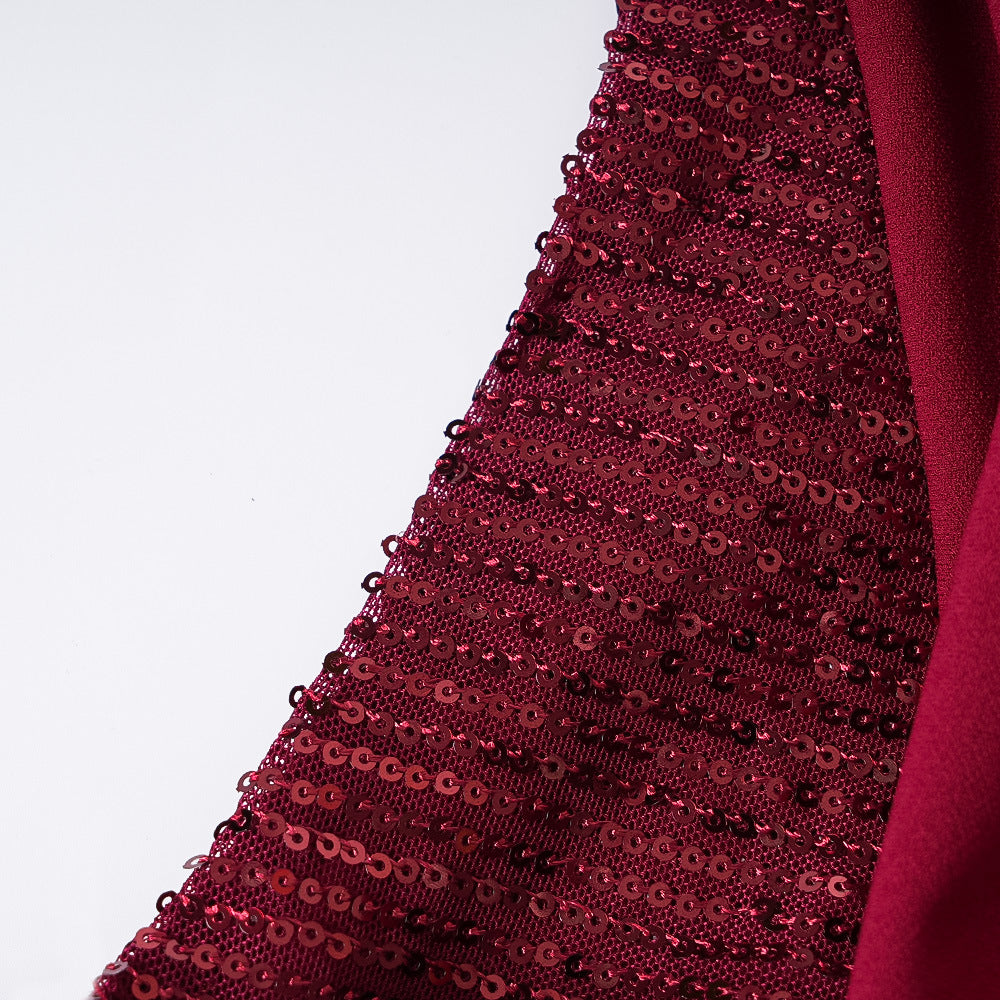 African Women's Plus Size Solid Color Long Dress 24