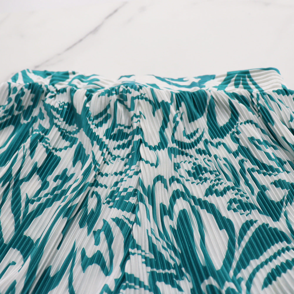 Women's Off Shoulder Wrap Crop Slim Waist Pants Two-Piece Set 15