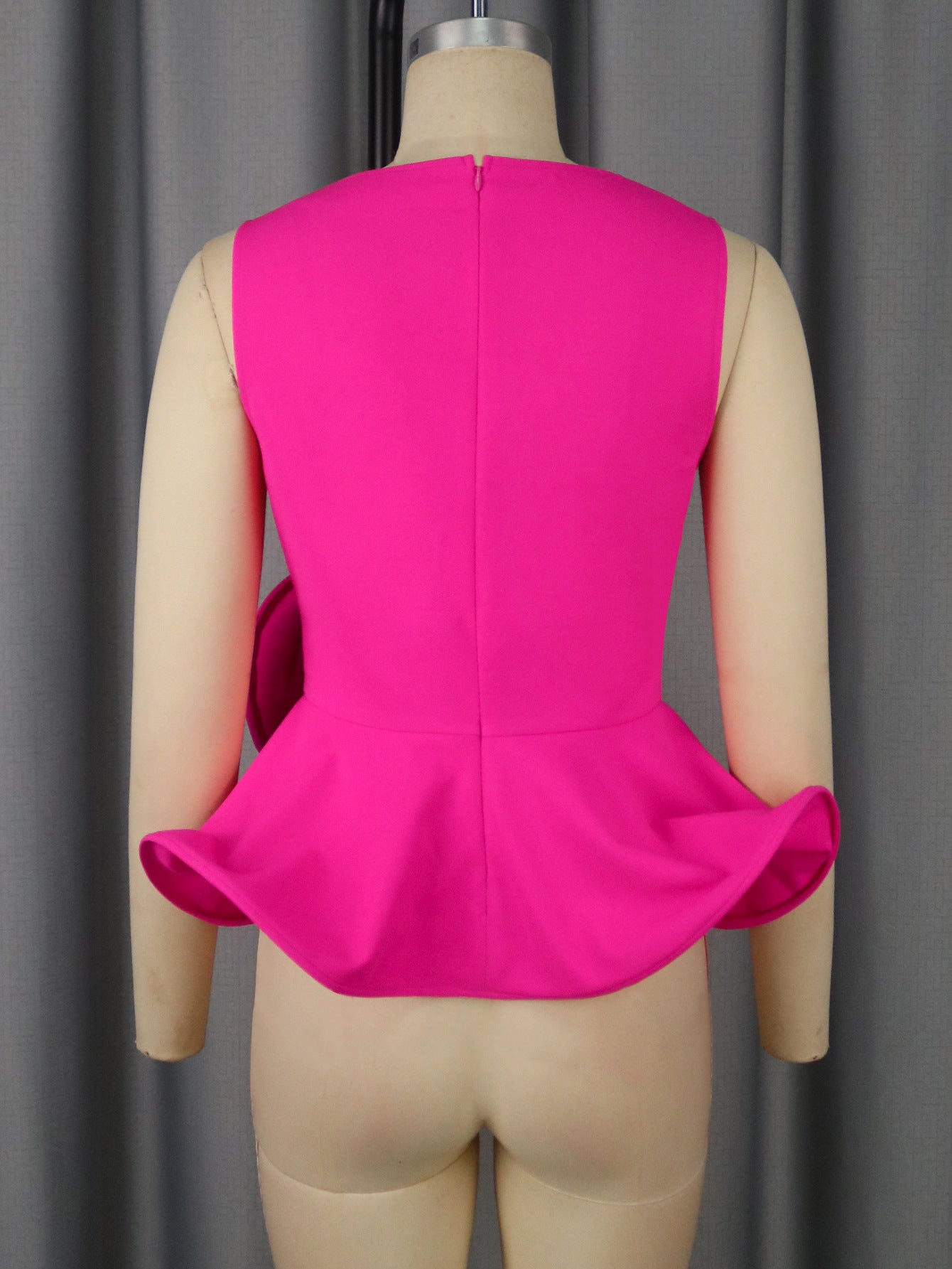 Floral V-Neck Sleeveless Top & High-Waist Straight Pants Two-Piece Set 7