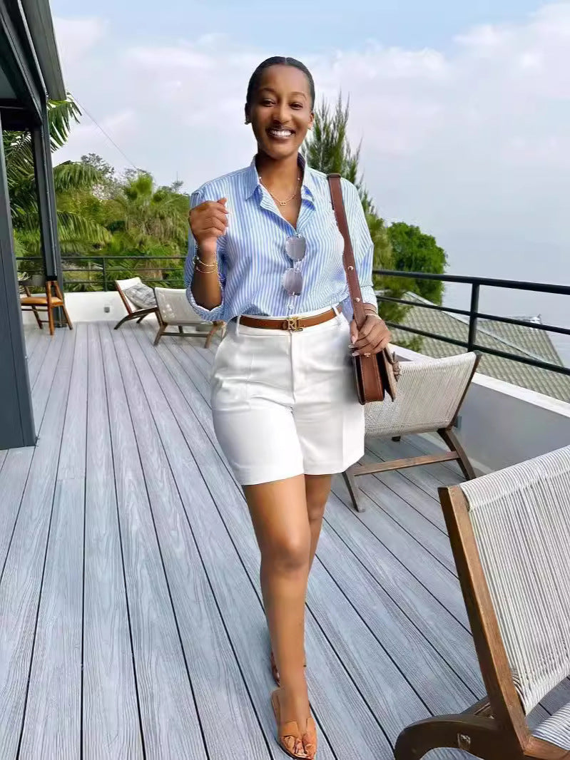 Women Casual Cargo Shorts (Without Belt) 5