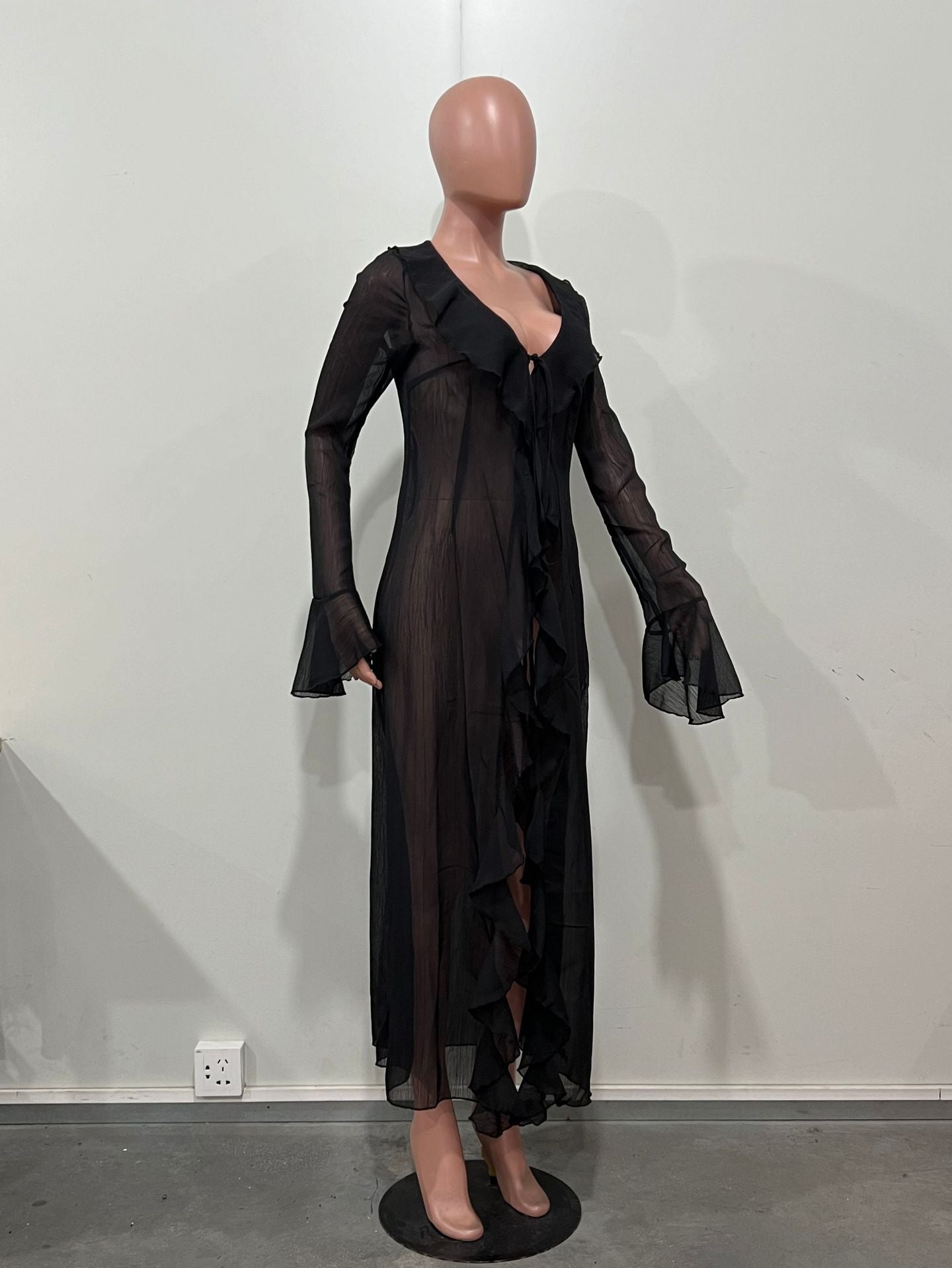 Spring Summer Long Sleeve Cardigan Beach Bikini Sun Protection Cover-up 10