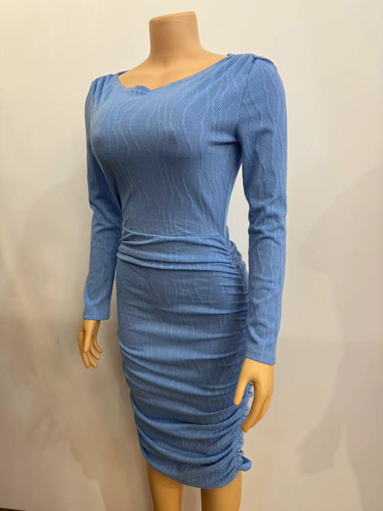 Women Long Sleeve Backless Midi Bodycon Dress 6