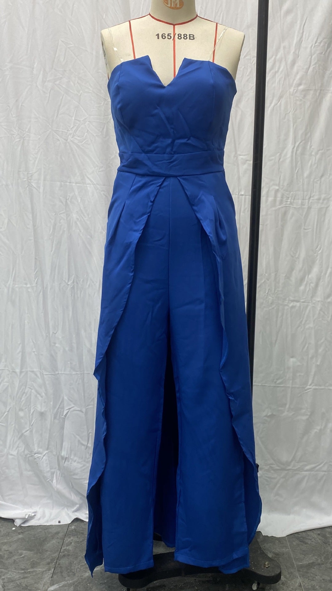 Women's Fashion Sexy V-Neck Strapless Casual Slit Jumpsuit 13