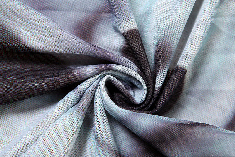 Women Winter Street Mesh Print Bodycon Skirt 15