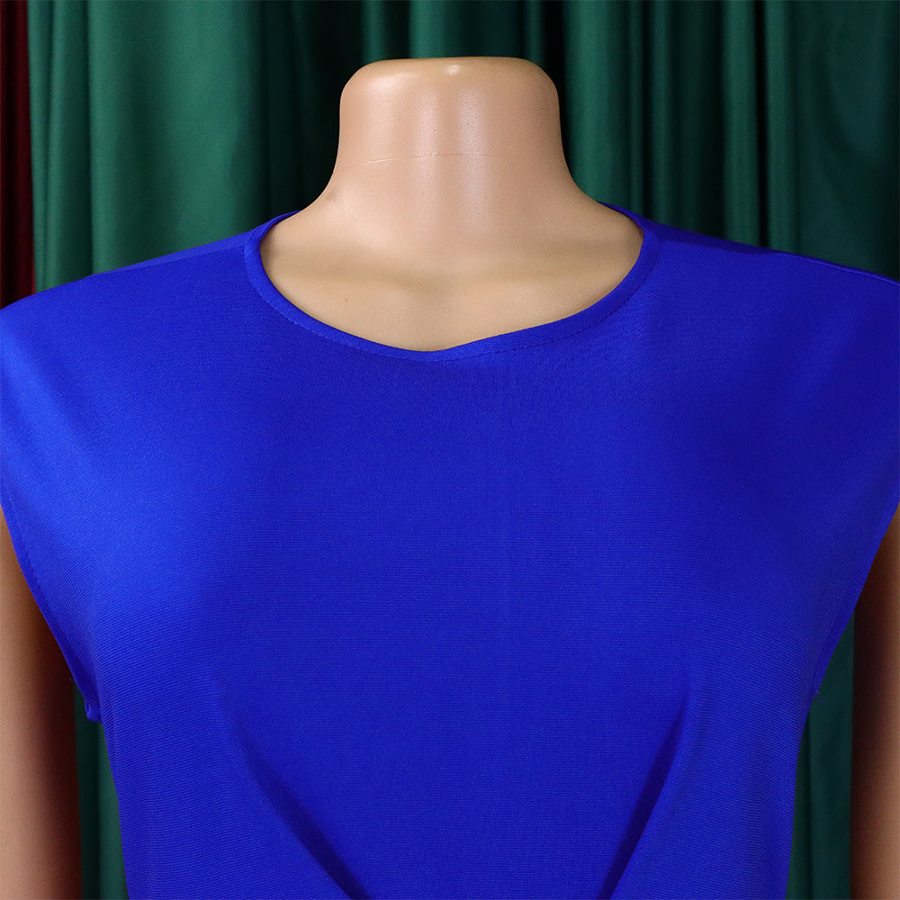 Women's Fashion Chic Elegant Pleated Bodycon Pencil African Dress 40