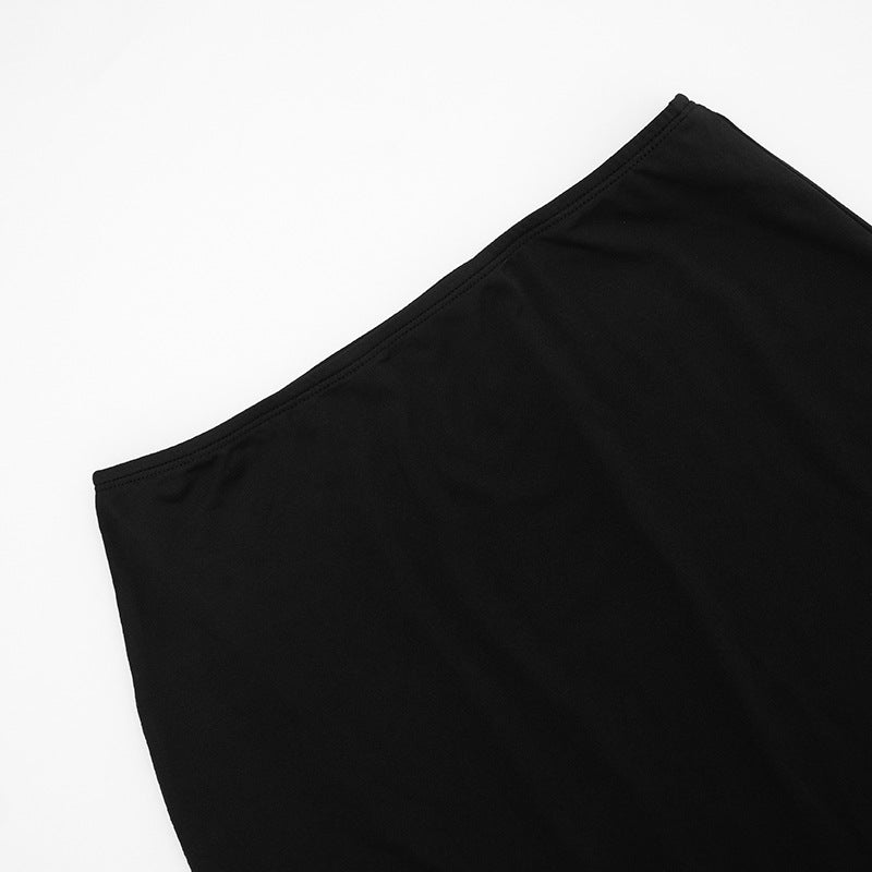 Women Fall Solid Casual V-Neck Long-Sleeved Top and Mini Skirt Two-Piece Set 41