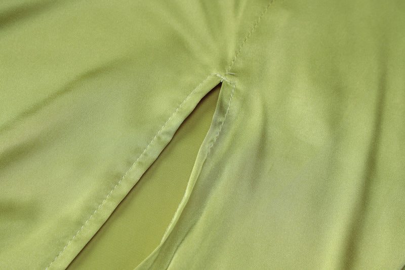 Women Summer Sexy Backless Slit Strap Dress 16