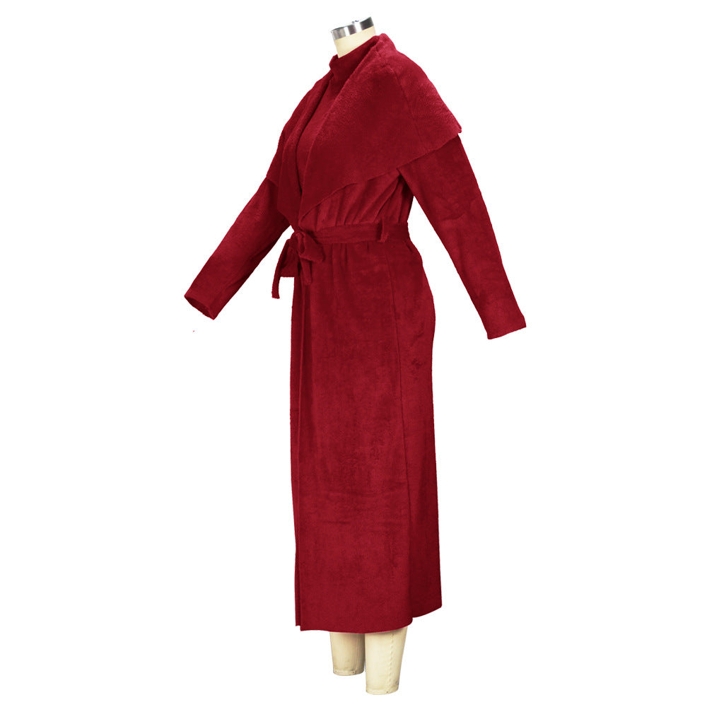 Women Fall/Winter Dress and Jacket Two-Piece Set 36