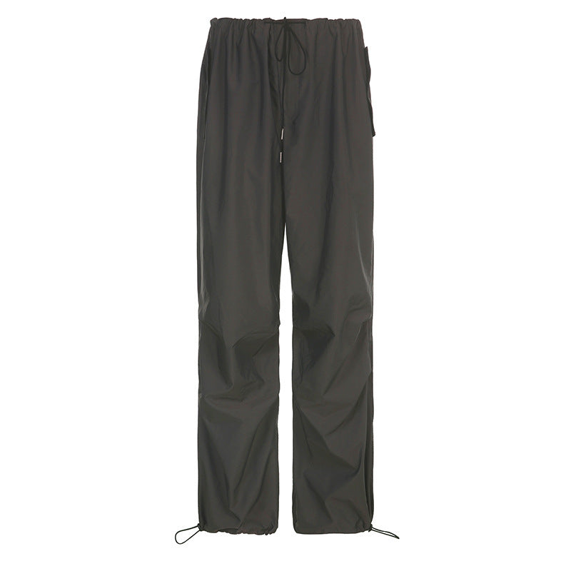 Women Summer Loose Sports Casual Woven Wide Leg Pants 15