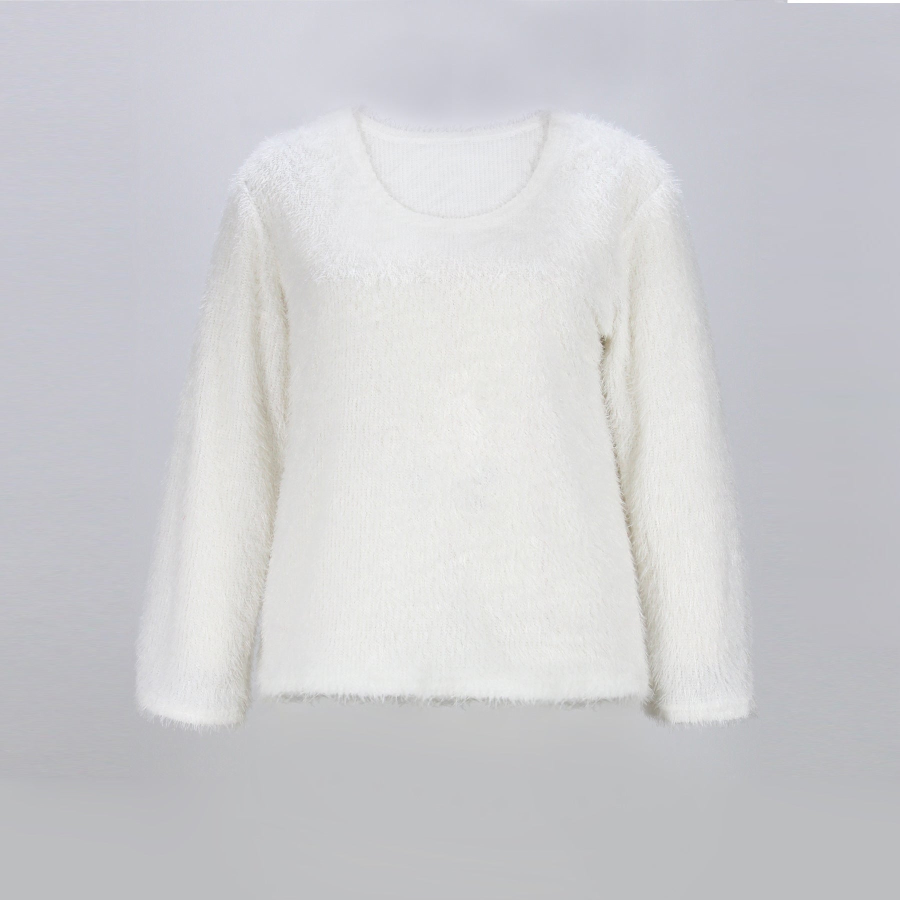Women's Autumn And Winter Sweater Long Sleeve Fluffy Women's Pullover Knitting Shirt 5