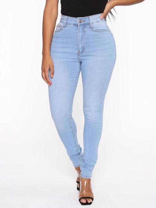 Women's Slim Fit Stretch Denim Pencil Pants 3