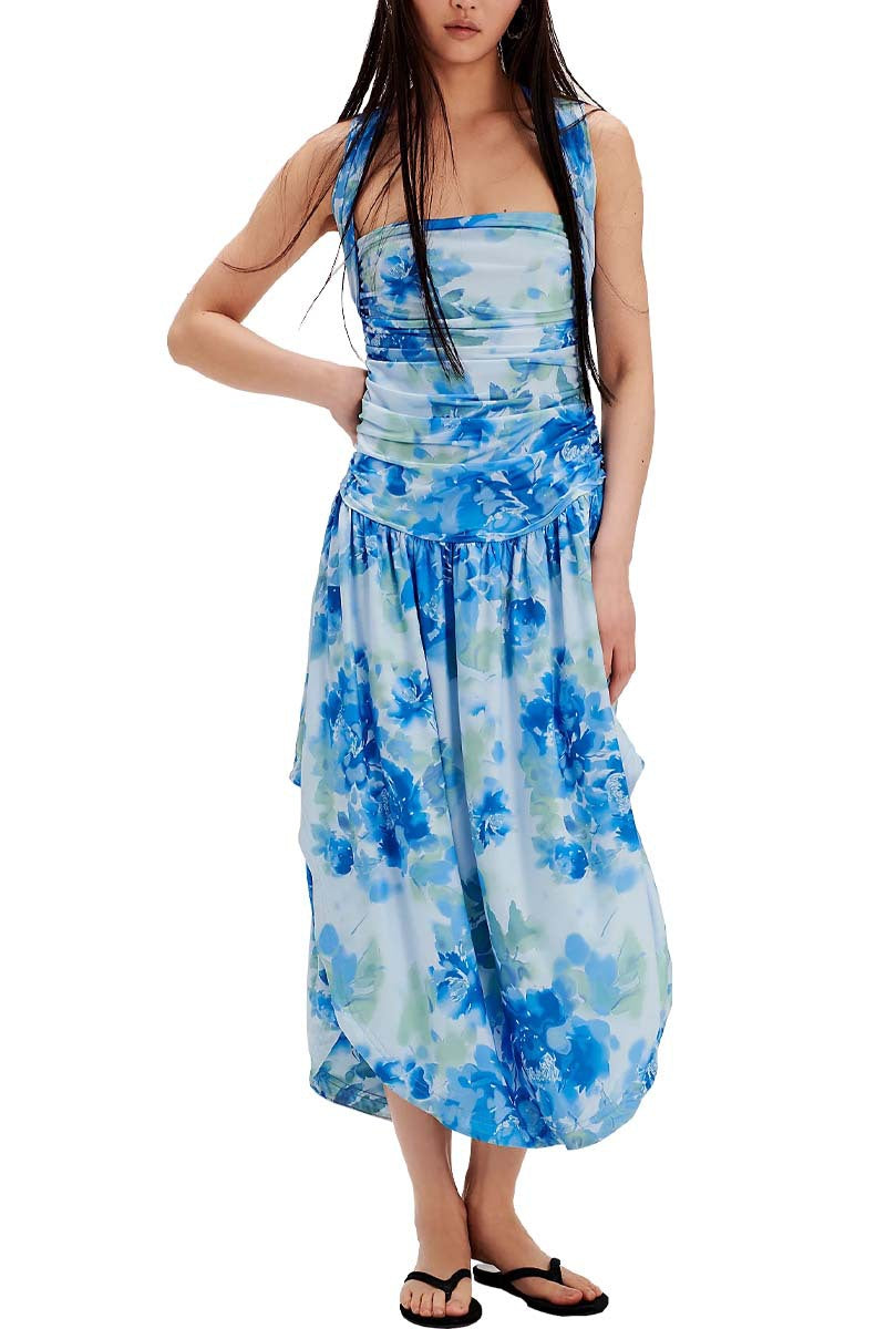 Women Holidays cross-strap print dress 4