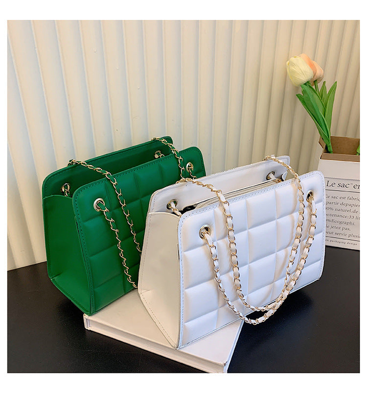 Women Retro Chain Solid Shoulder Bag 28