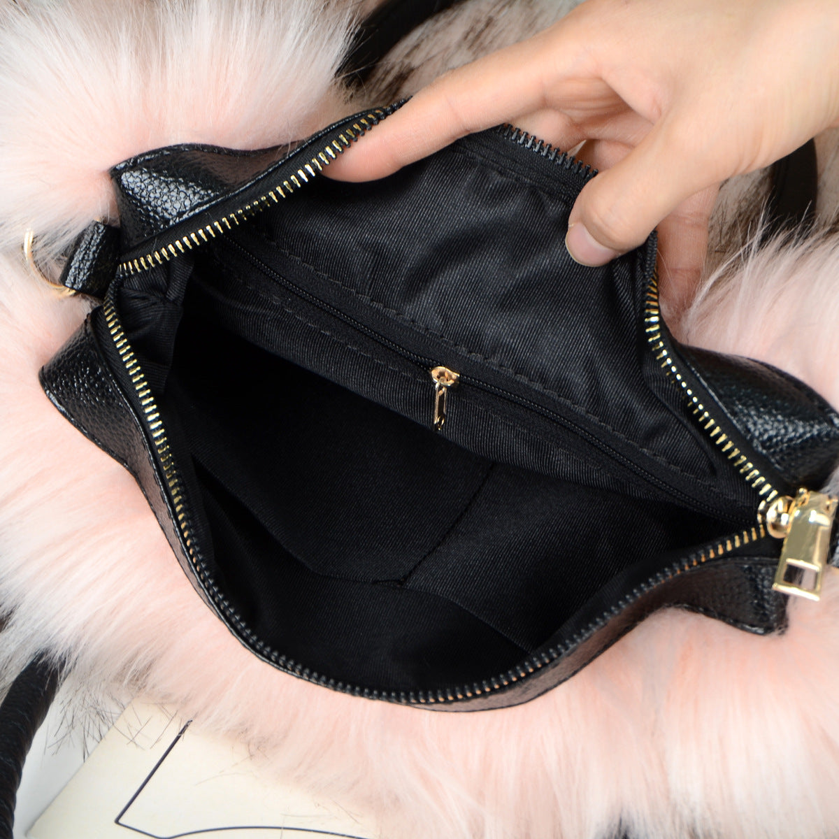 Fur Plush Bag Fashion Portable Shoulder Imitation Fur Bag 27