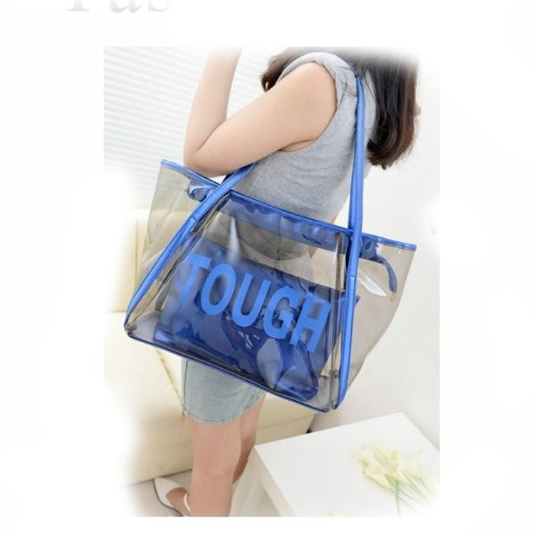 Summer Transparent Tote Bag Popular Women's Beach Bag 7