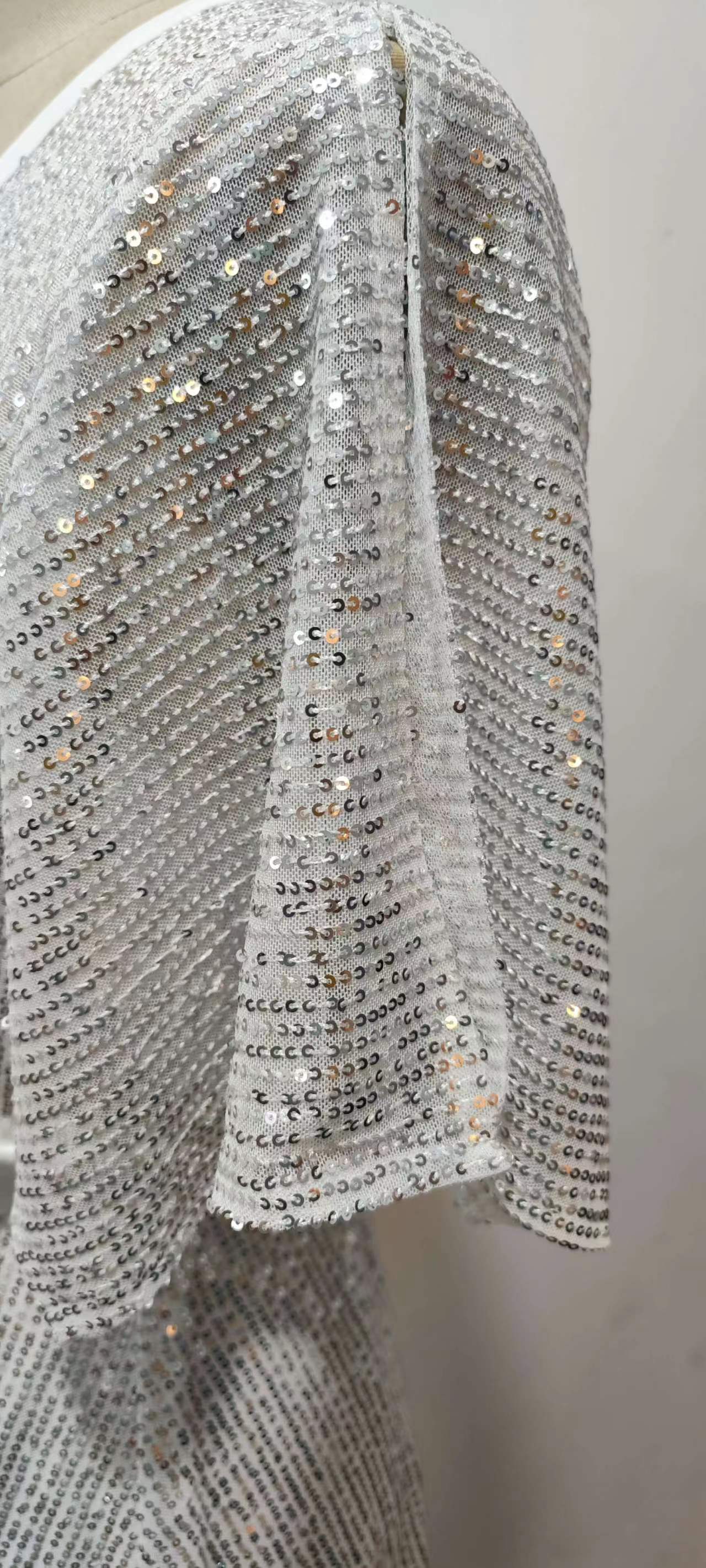 Women's Sequin Split Sleeve Loose Party Dress 9