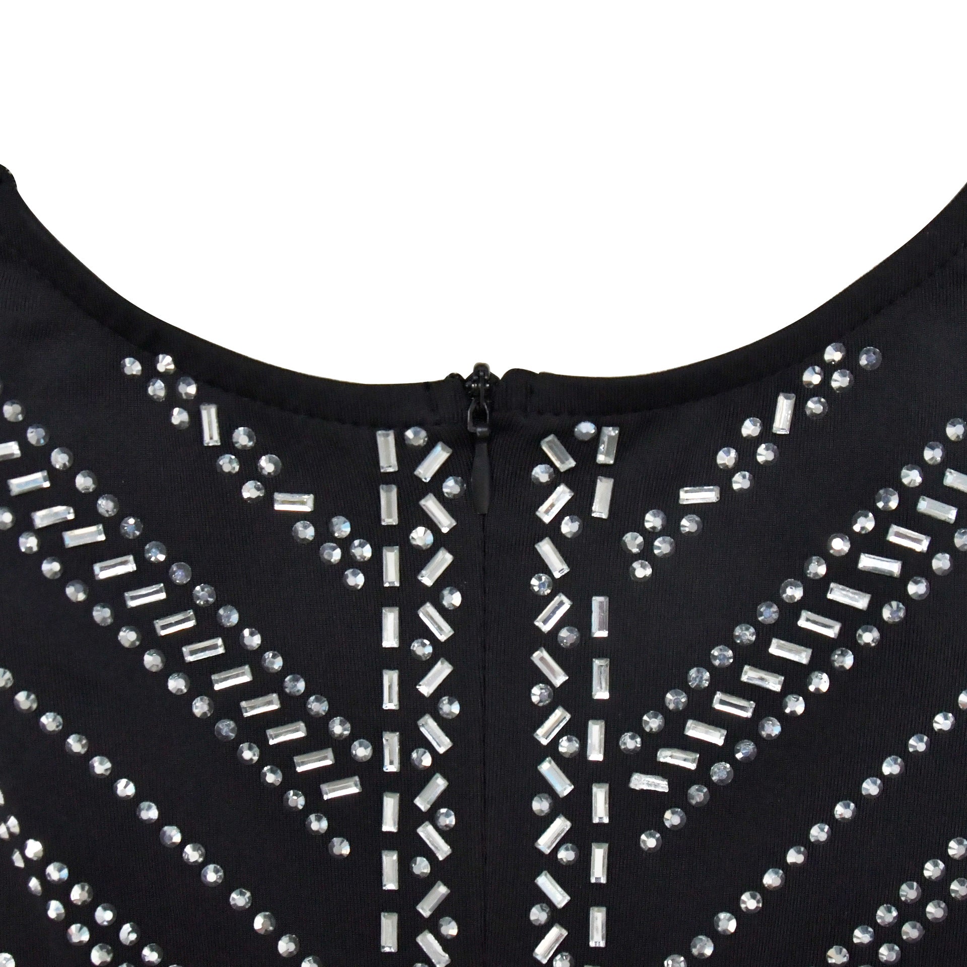 Women Solid V Neck Beaded Long Sleeve Jumpsuit 17