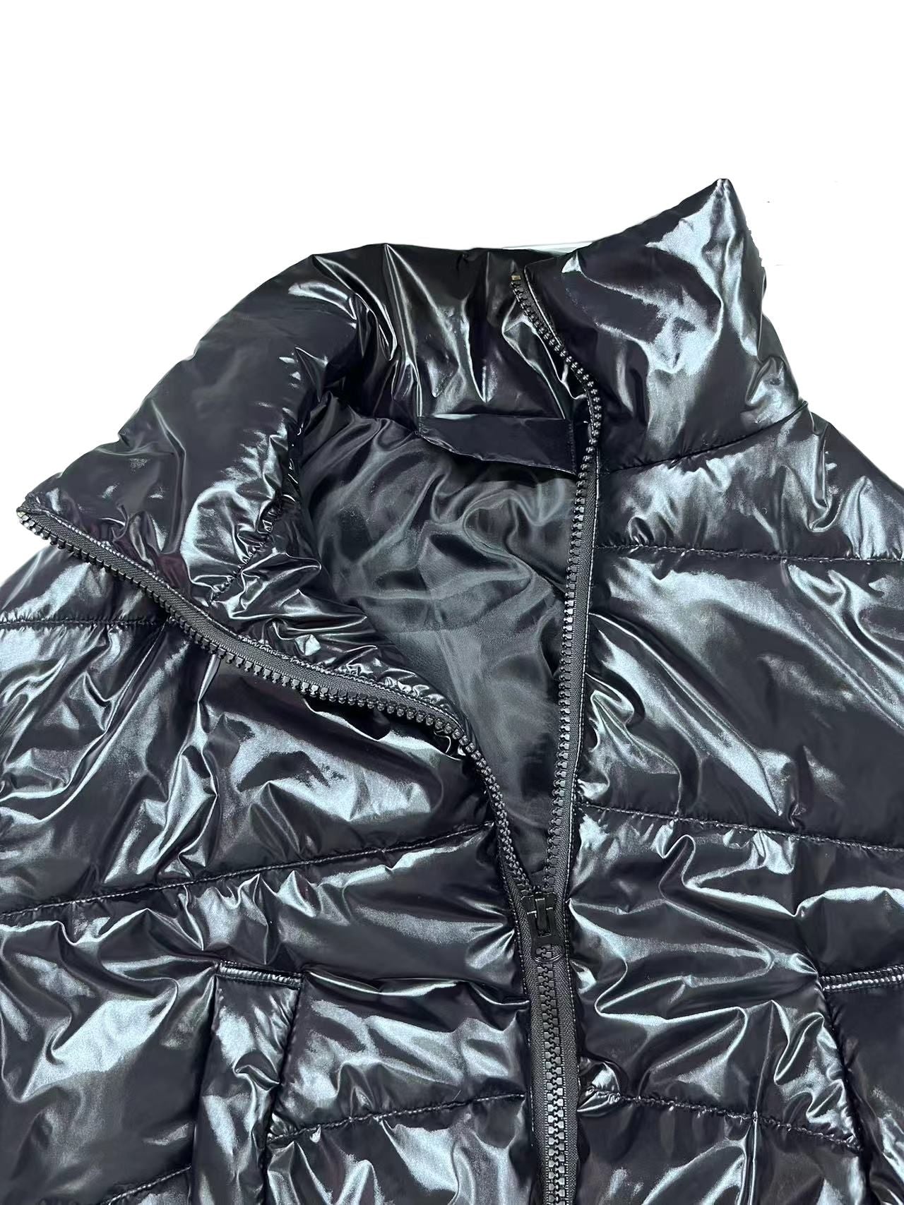 Autumn Winter Street Short Cotton-Padded Jacket Stand Collar Casual Zipper Coat 12