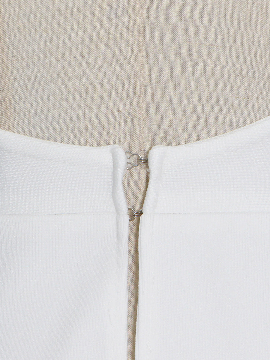 Fashion Two-Piece Spring Round Neck Sleeveless Slim Waist Irregular Two Piece Set 26