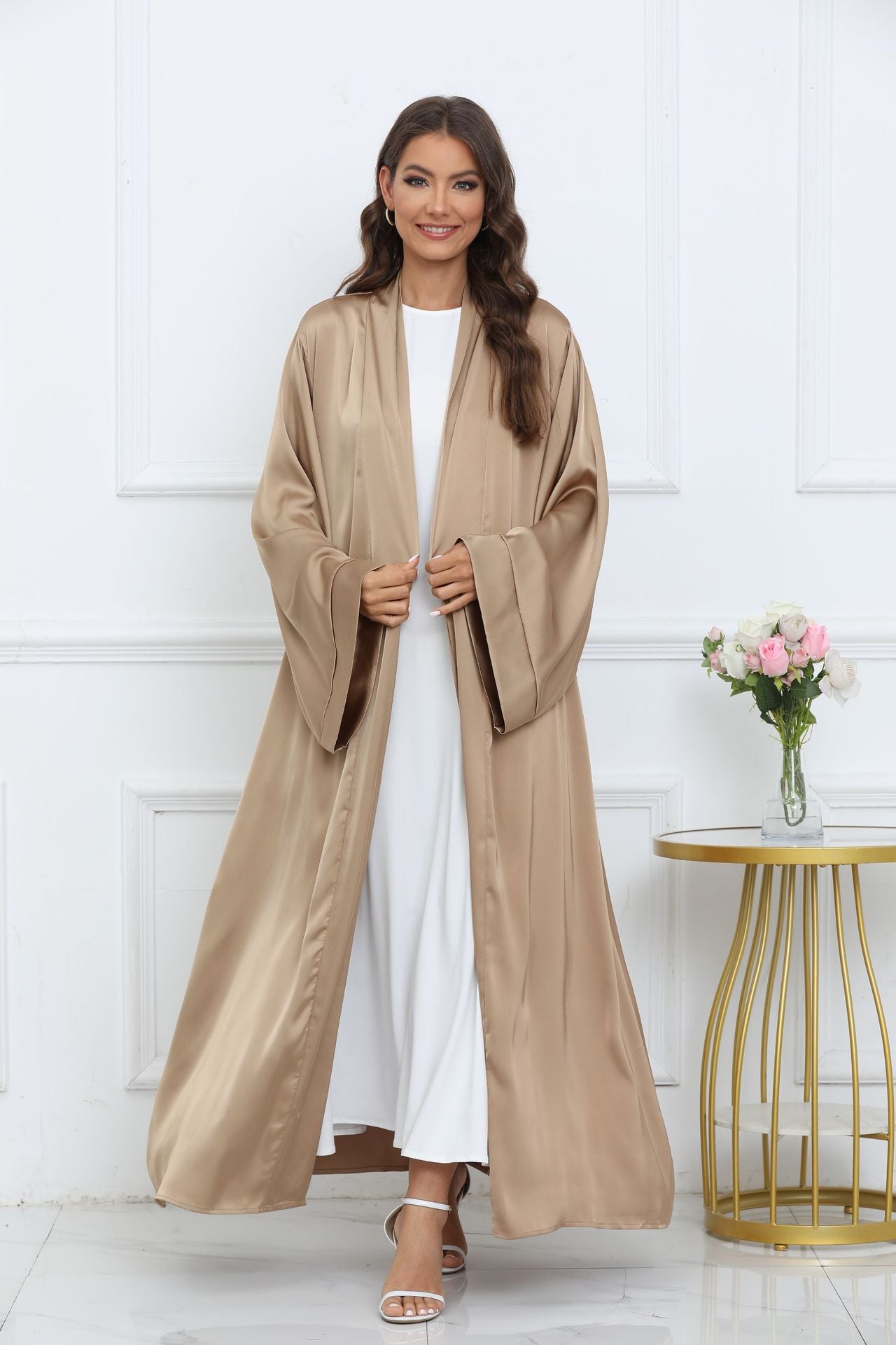 Solid Color Elegant Robe Cardigan 6