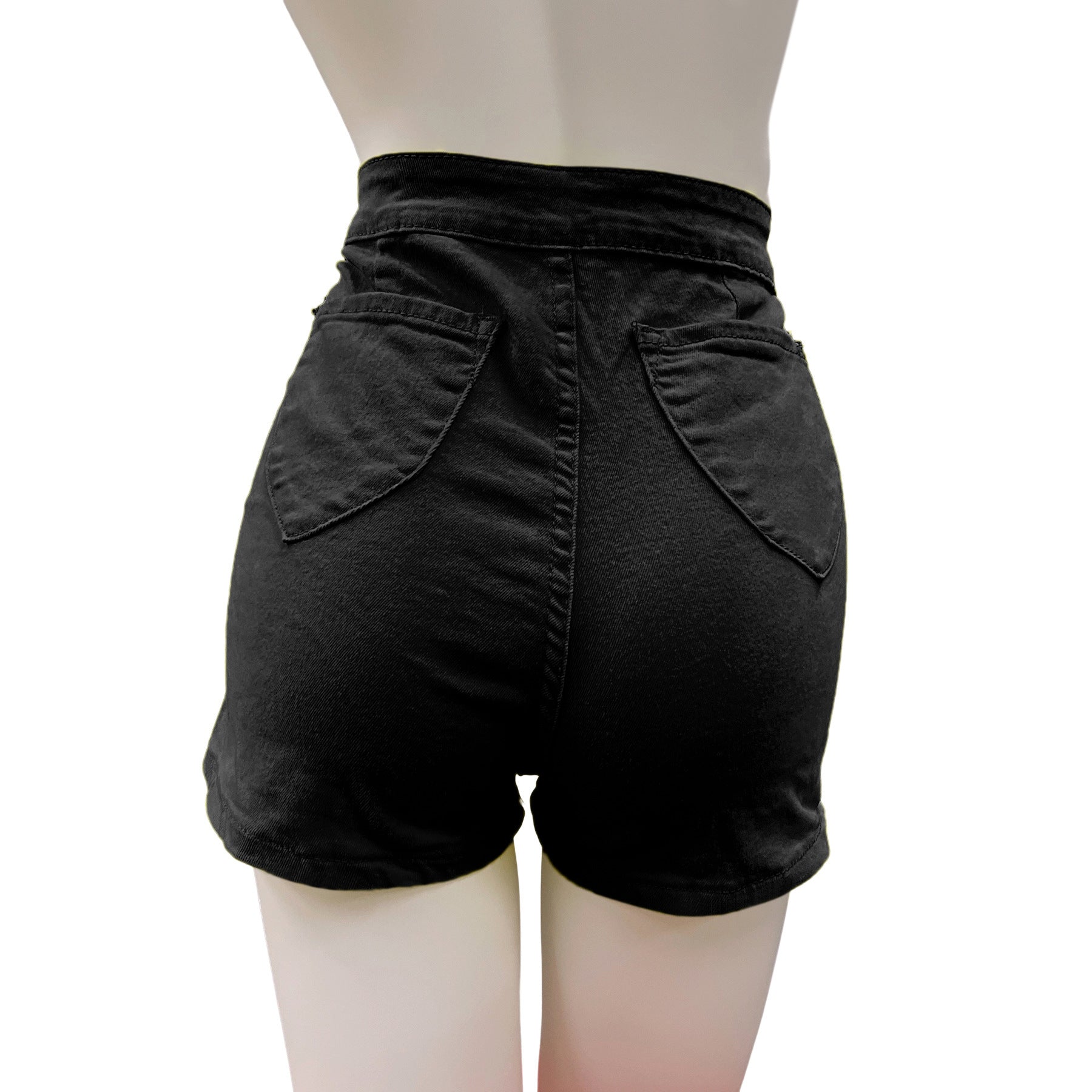 High Waist Stretch Plus Size Sexy Ripped Women's Denim Shorts 18