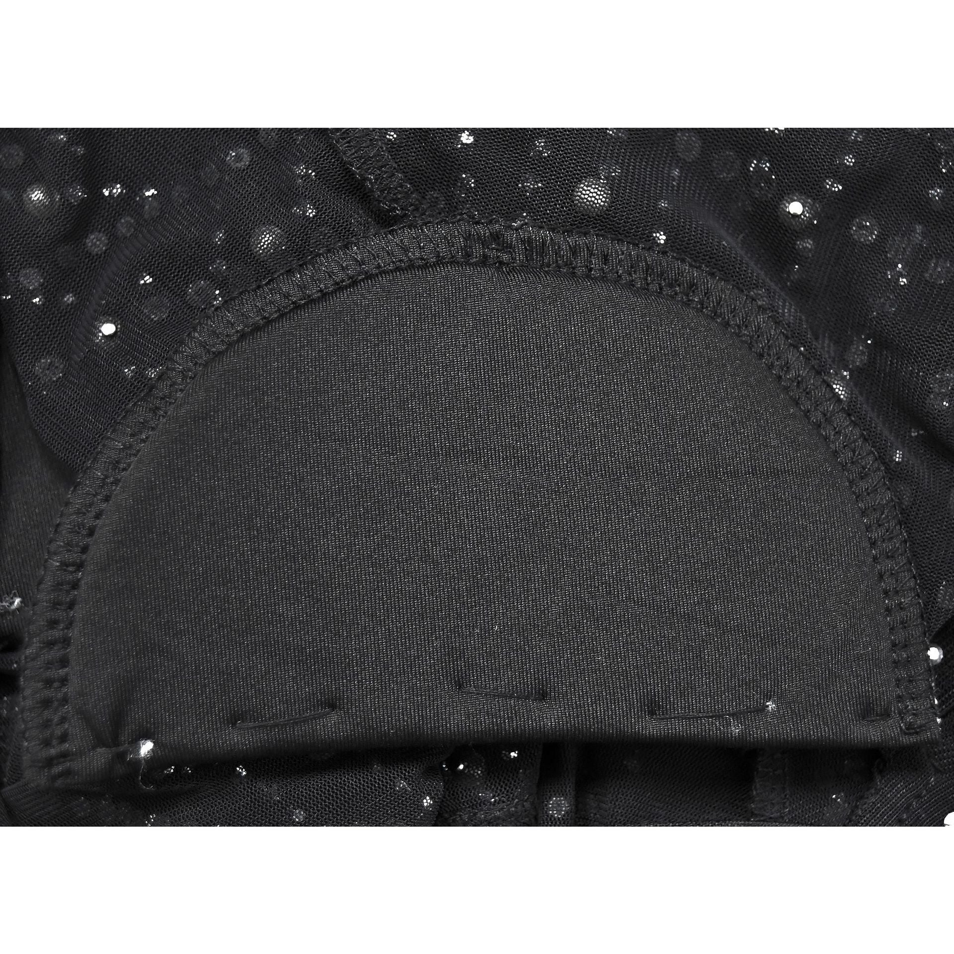 Women's Fashion Solid Color Mesh Beaded Long Sleeve Dress 25