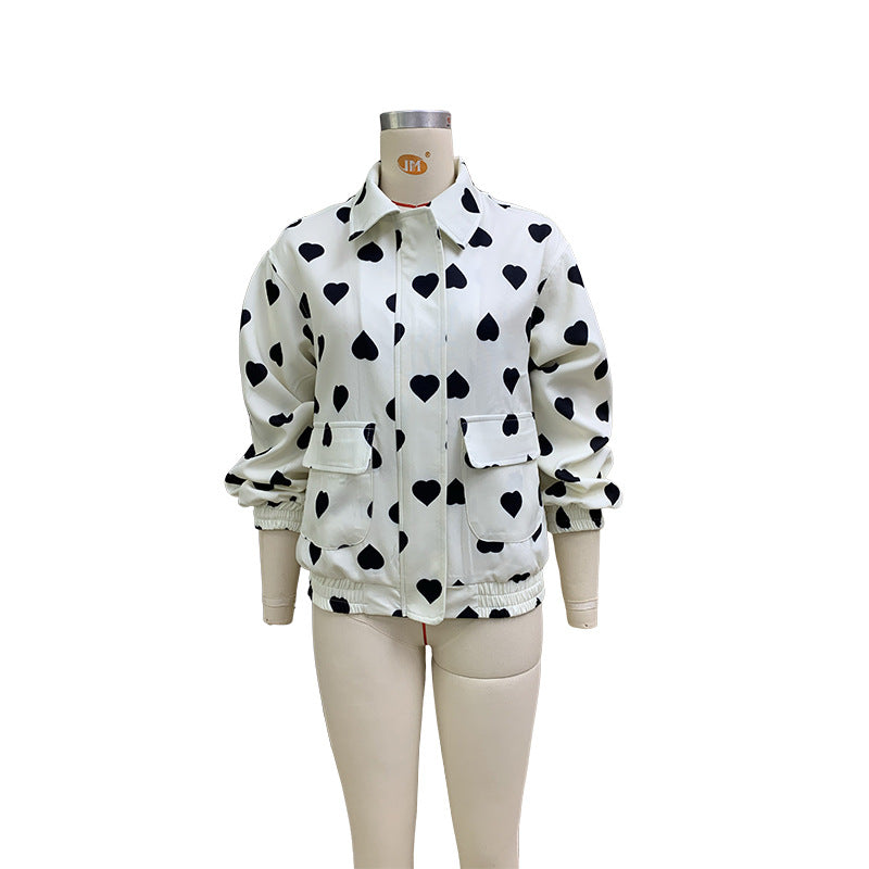 Women Autumn Long-sleeved Printed Jacket 6