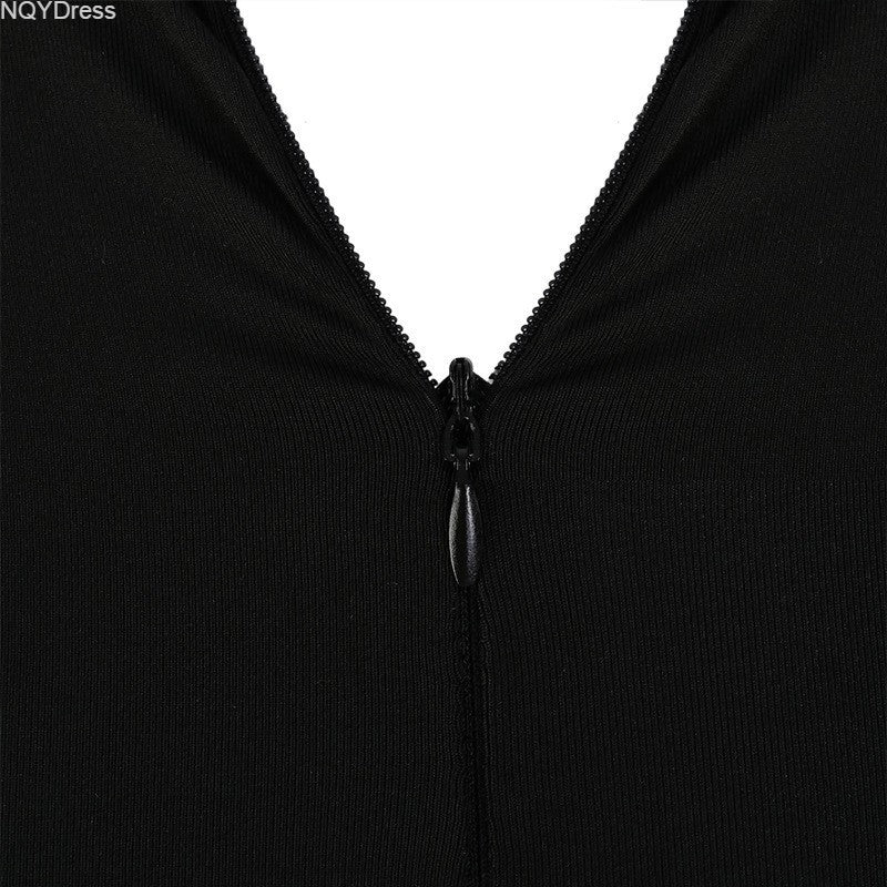 Women's Autumn Solid Color Corset Zipper Tight Fitting Casual Jumpsuit Two Piece Set 28