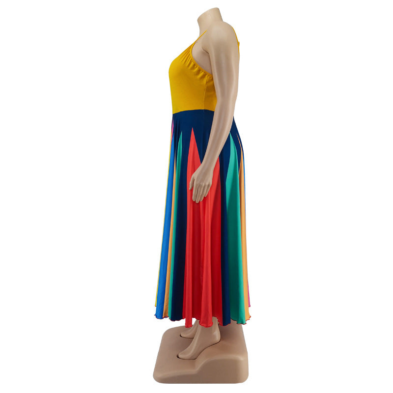 Plus Size Women Summer Irregular Dress 7