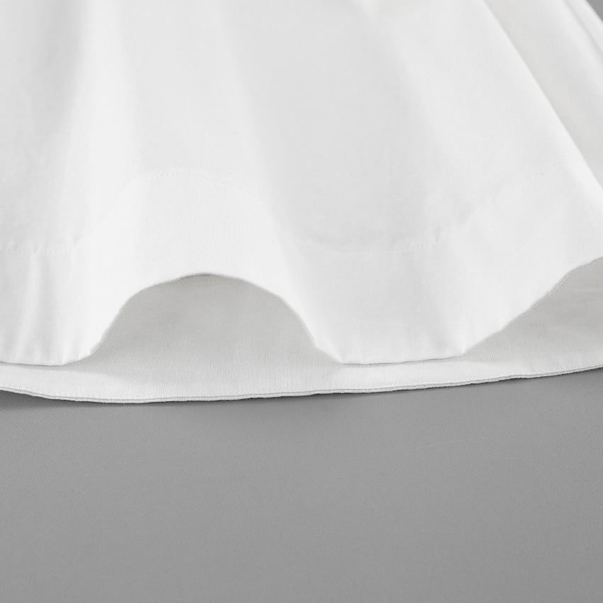 Women Early Spring V-neck Puff Sleeve Dress 14