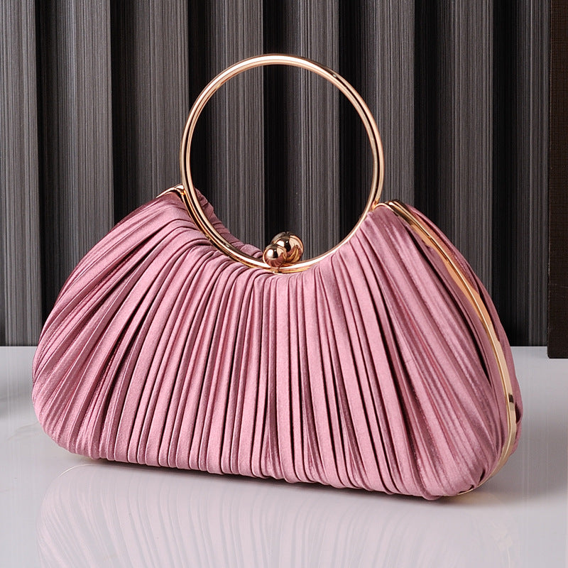 Pleated Evening Bag Formal Party Handbag